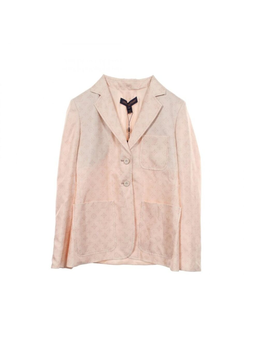 Louis Vuitton Tailored Jacket Monogram Silk